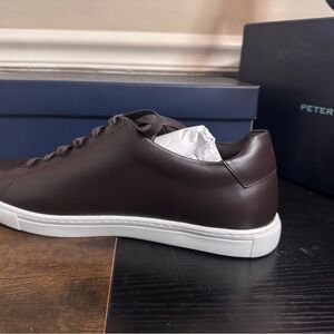 Men's Brown Leather Sneaker. Bought and wore once for 15 minutes